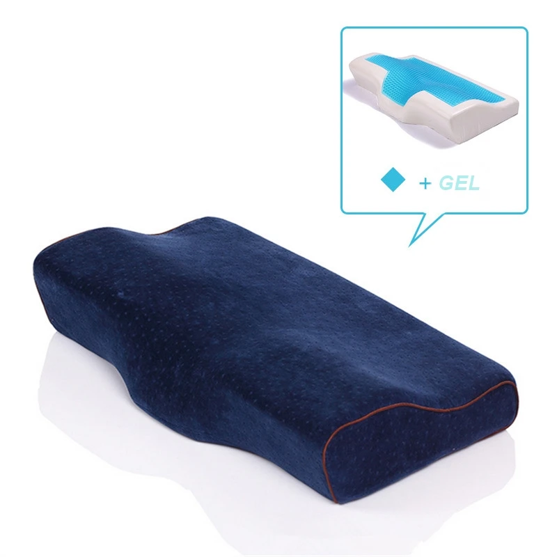 Memory-Foam-Bedding-Pillow-Shaped-Ergonomic-Cervical-Pillow-Sleeping-Comfortable-Neck-Protection-Butterfly-Memory-Foam-Pillow