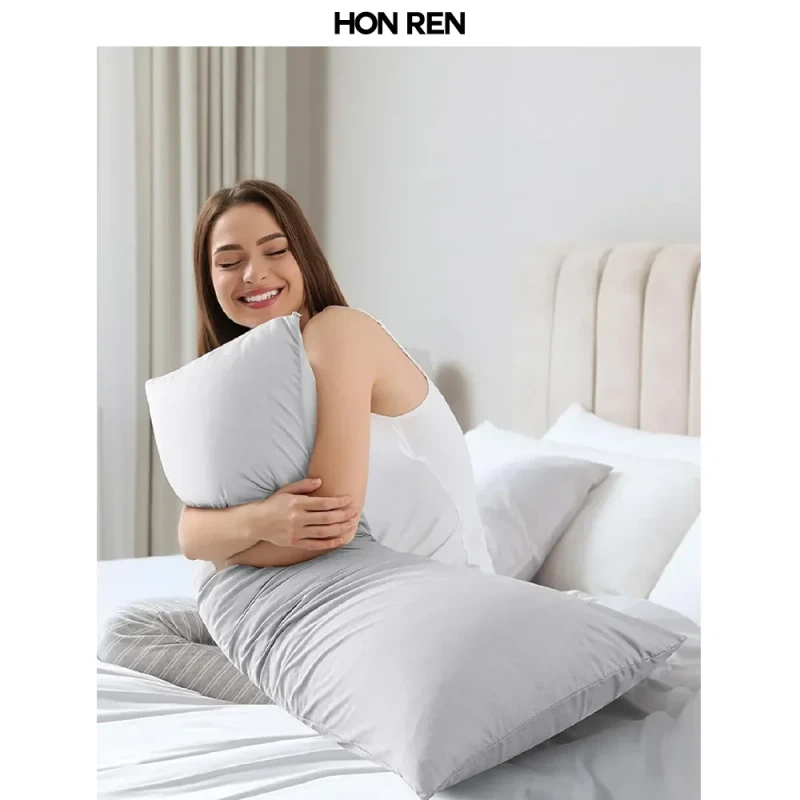 Memory-Foam-Body-Pillow-with-Breathable-Zippered-Cotton-Cover-Fluffy-and-Supportive-Full-Body-Pillow-for-Adults
