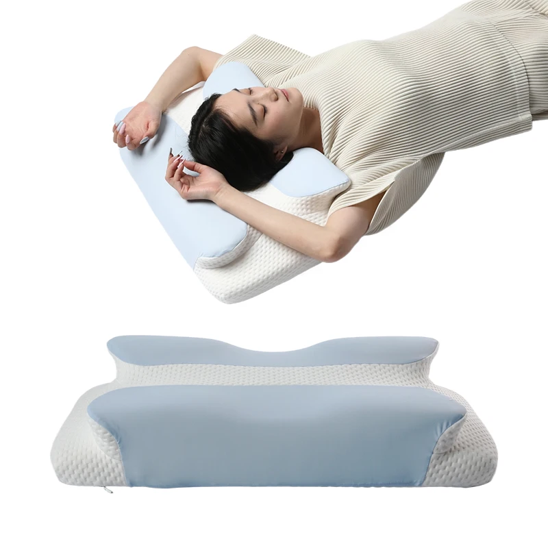 Memory-Foam-Medium-Firm-Bed-Sleeping-Neck-Support-Pillow-Shoulder-And-Neck-Pain-Relief-Orthopedic-Pillow-With-Washable-Cover