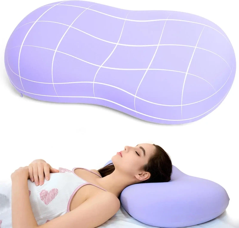 Memory-Foam-Pillows-Cervical-Neck-Pillows-for-Pain-Relief-Ergonomic-Contour-Pillow-for-Side-Back-Stomach-Sleepers