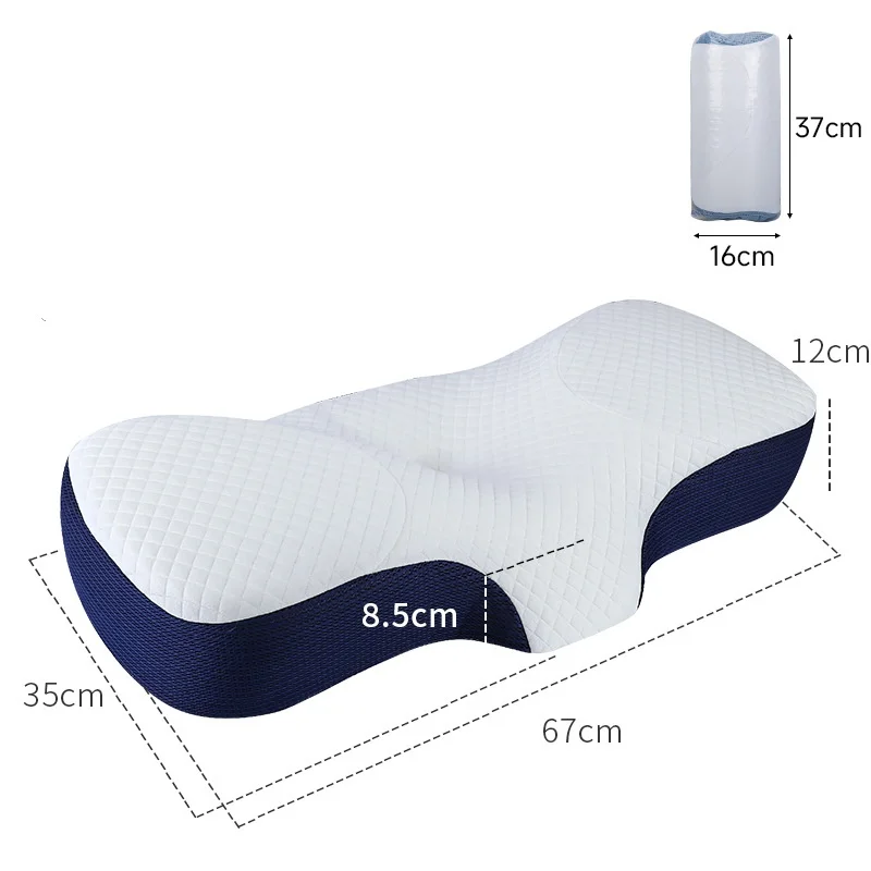 Memory-Foam-Pillows-Slow-Rebound-Ergonomic-Neck-Support-Pillows-Customizable-Cervical-Pillows