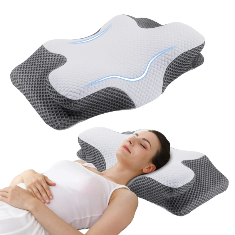 Memory-Foam-Pillows-With-Polyester-Cotton-Orthopedic-Neck-Support-for-Home-Hotel-Use-Shipping-to-North-America