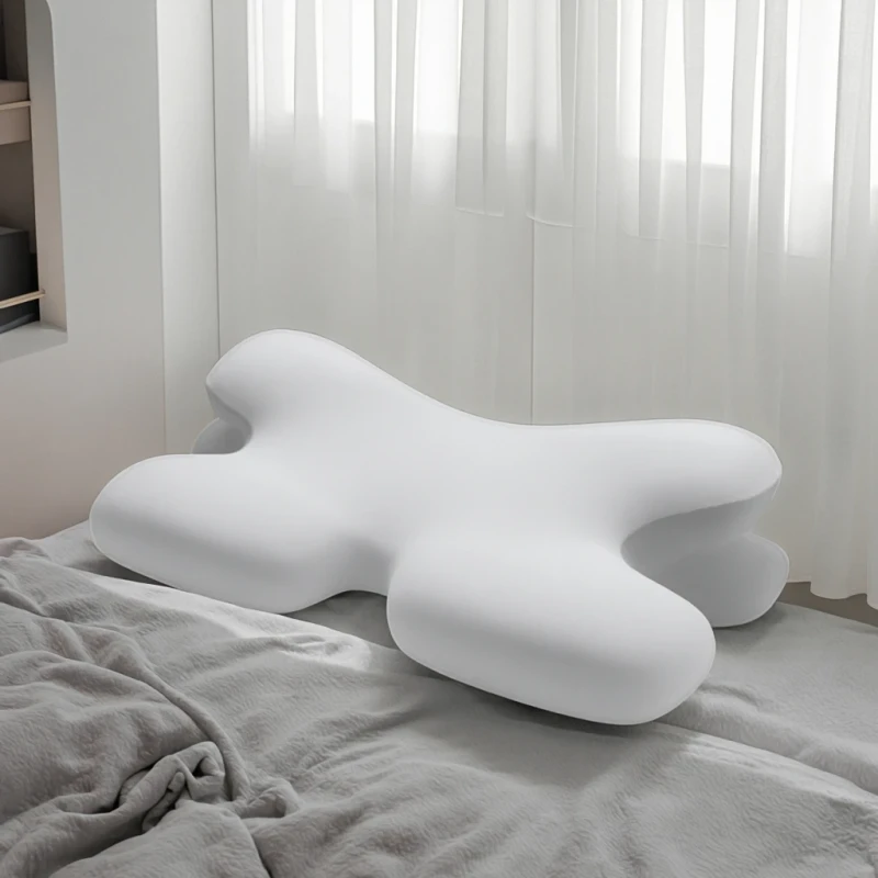 Memory-Foam-Protection-Slow-Rebound-Pressure-Reduction-Butterfly-Pillow-Ergonomic-Horn-Protection-Neck-Pillow