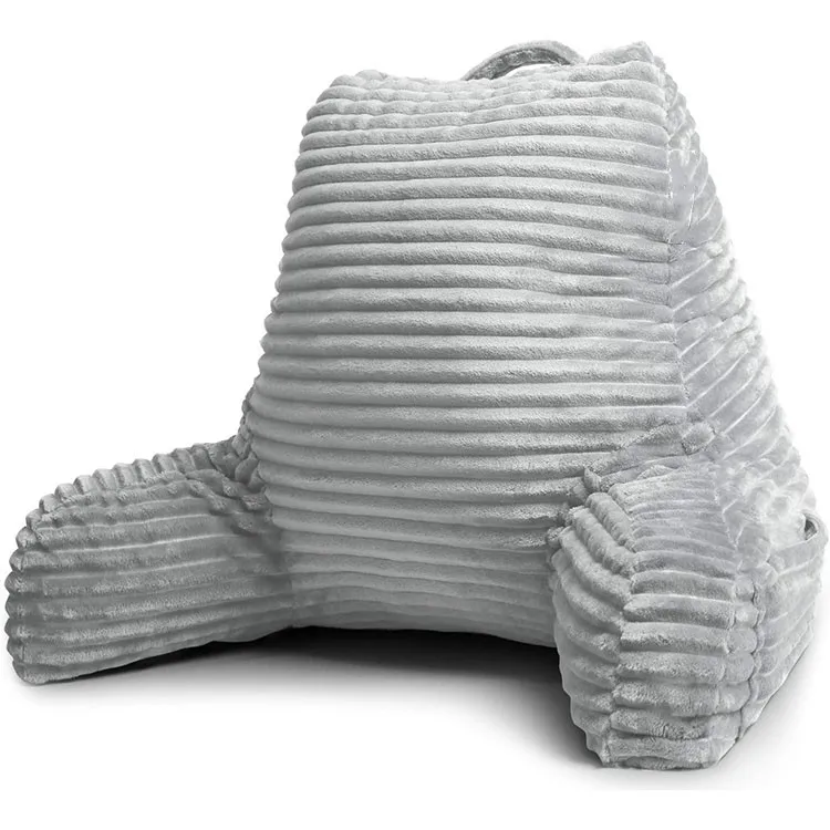 Memory-Foam-Reading-Pillow-with-Arm-Rest-S-M-L-Wide-Size-Option-for-Kids-Adults-Sitting-up-in-Bed-Couch