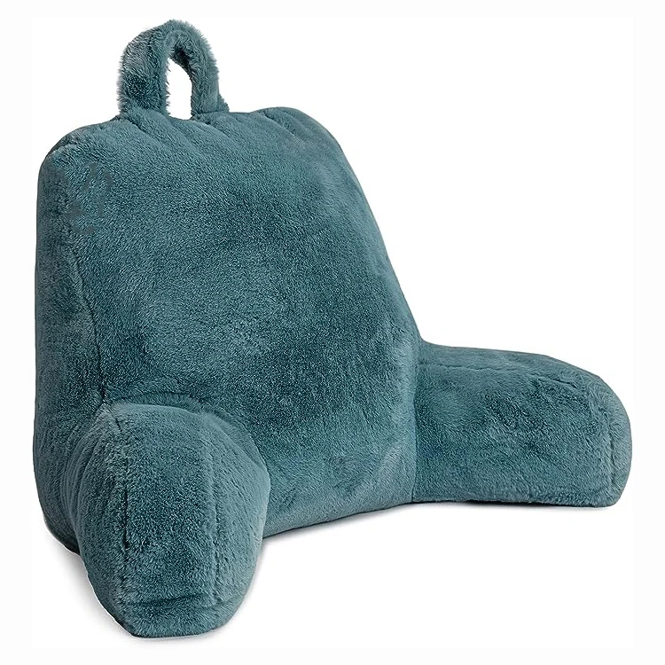 Memory-Foam-Reading-Pillows-with-Back-Support-Washable-Cover-and-Faux-Fur-Removable-for-Sitting-up-in-Bed-and-Sleeping