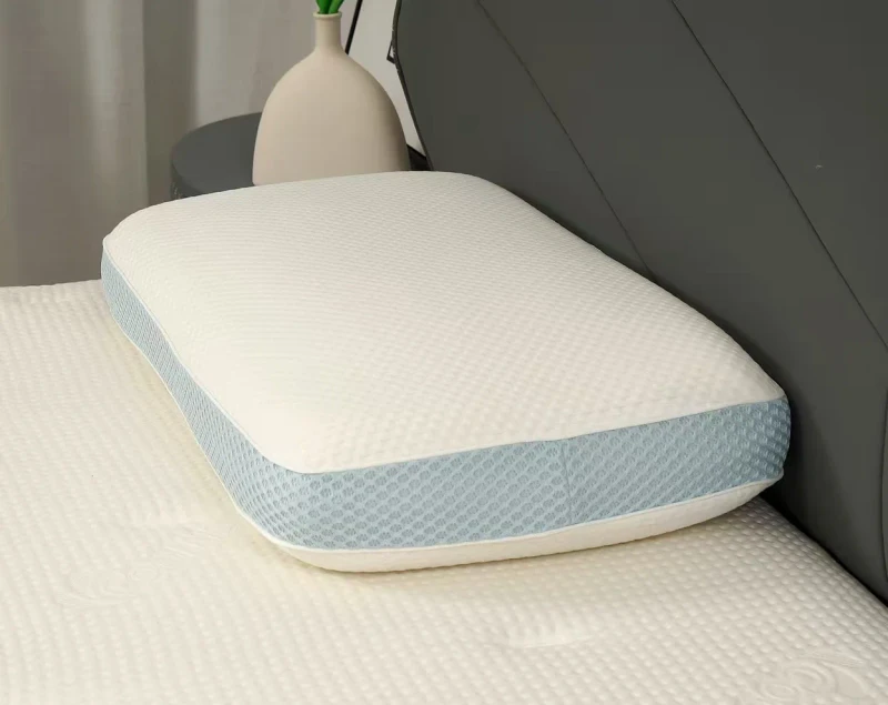 Memory-Foam-Spring-Pillow-Gently-Conforms-to-Head-Shape-Breathability-Solid-Support-Soft-Cushioning-Precise-Neck-Support-Pillow