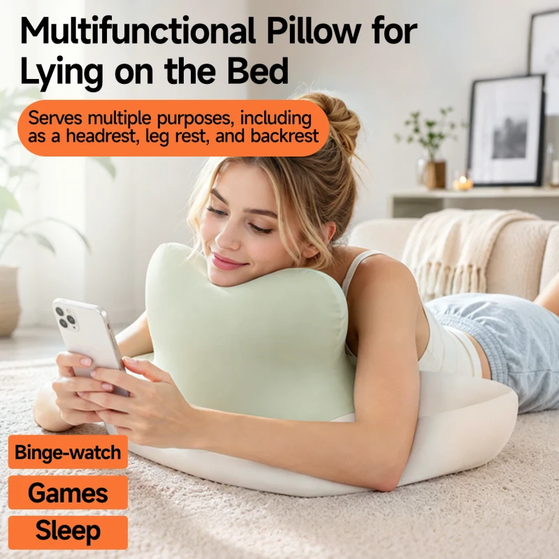 Memory-Foam-Support-Pillow-Ergonomic-Back-Neck-Cushion-Multifunctional-Wedge-Pillow-for-Bed-Sofa-Home-Use