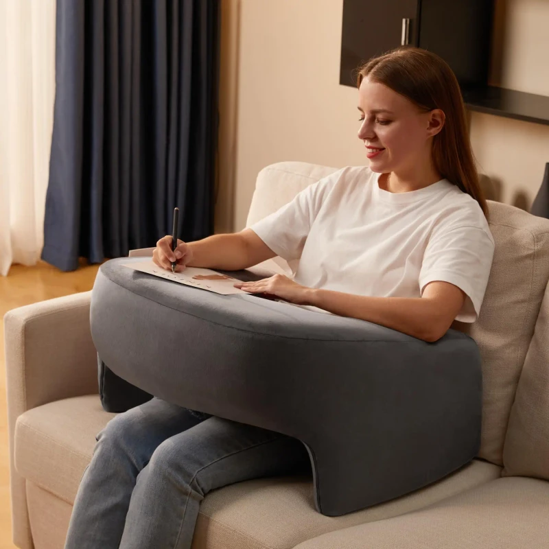 Memory-Foam-Teens-Arm-Rest-Lap-Desk-Reading-Pillow-for-Bed-to-Relieve-Joints-Pressure