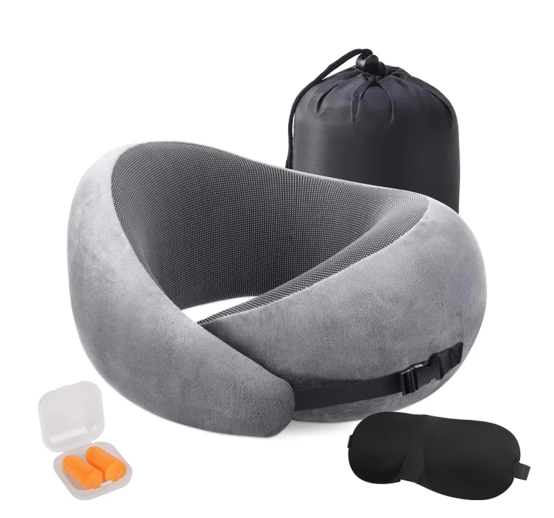 Memory-Foam-Travel-Neck-Pillow-Slow-Rebound-Neck-Support-Pillow-Conforms-to-Ergonomic-Design