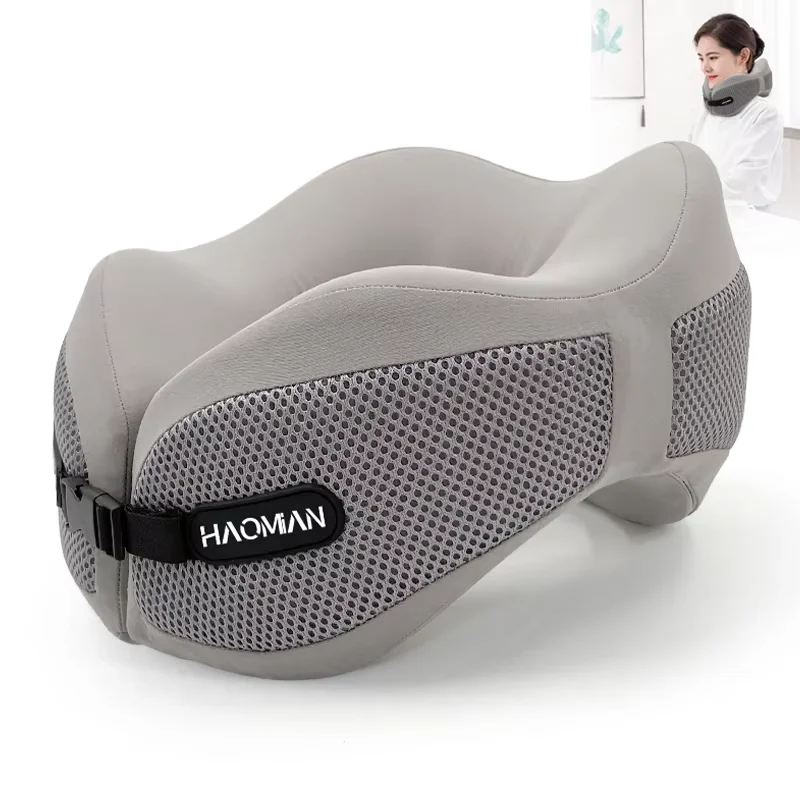 Memory-Foam-Travel-Pillow-Slow-Rebound-Comfort-Airplane-Travel-U-shaped-Neck-Pillow