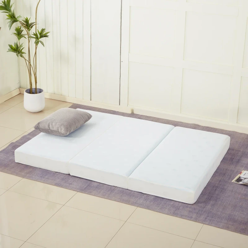 Memory-Foam-Trifold-Mattress-6-Inch-Foldable-Portable-Floor-Bed-Washable-Cover-Handle-Non-Slip-Bottom-Medium-Firm-for-Bedroom
