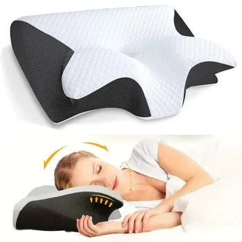 Memory-Shaped-Butterfly-Neck-Pillow-Slow-Rebound-Protection-for-Cervical-Spine-Memory-Cotton-Pillow-Core