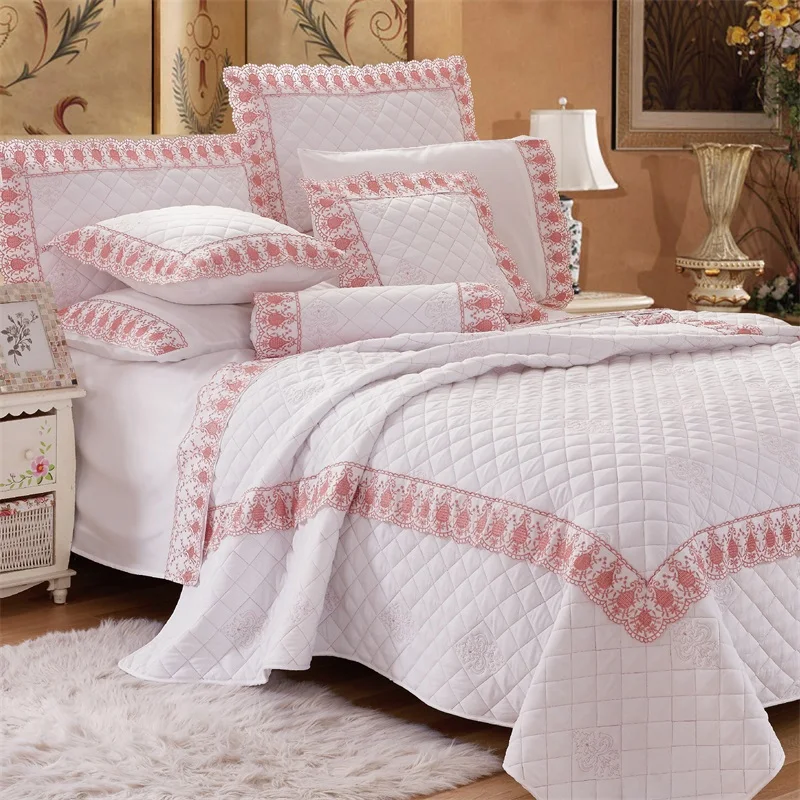 Microfiber-3-Pcs-Bedcover-Coverlet-Bedspread-Set-Bedspread