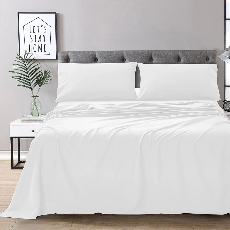 Microfiber-Bedding-Fitted-Flat-Sheet-1800-Count-Deep-Pocket-4-Piece-Hotel-Bed-Sheet-Set