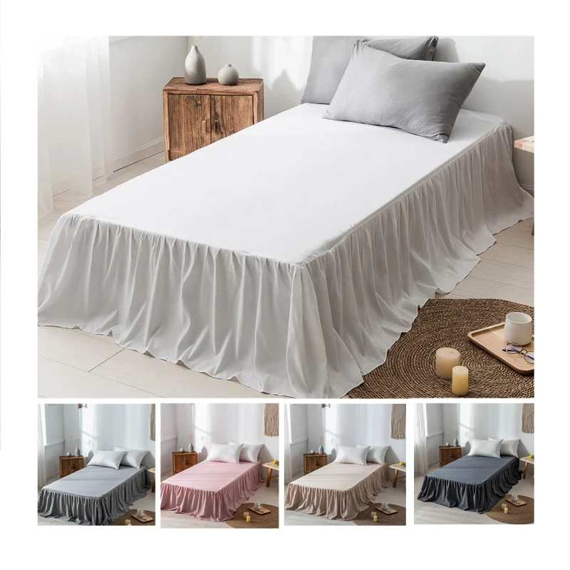 Microfiber-Embroidery-Lace-Bedding-Set-Bed-Skirt-Frilled-Bedding-Skirts