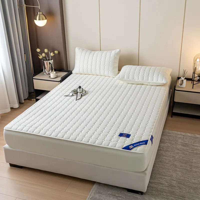 Microfiber-Mattress-Protector-Cover-Ultrasonic-Sandwich-Cotton-Waterproof-Bedsheet-Mattress-Cover-Protector-Bedding-Set