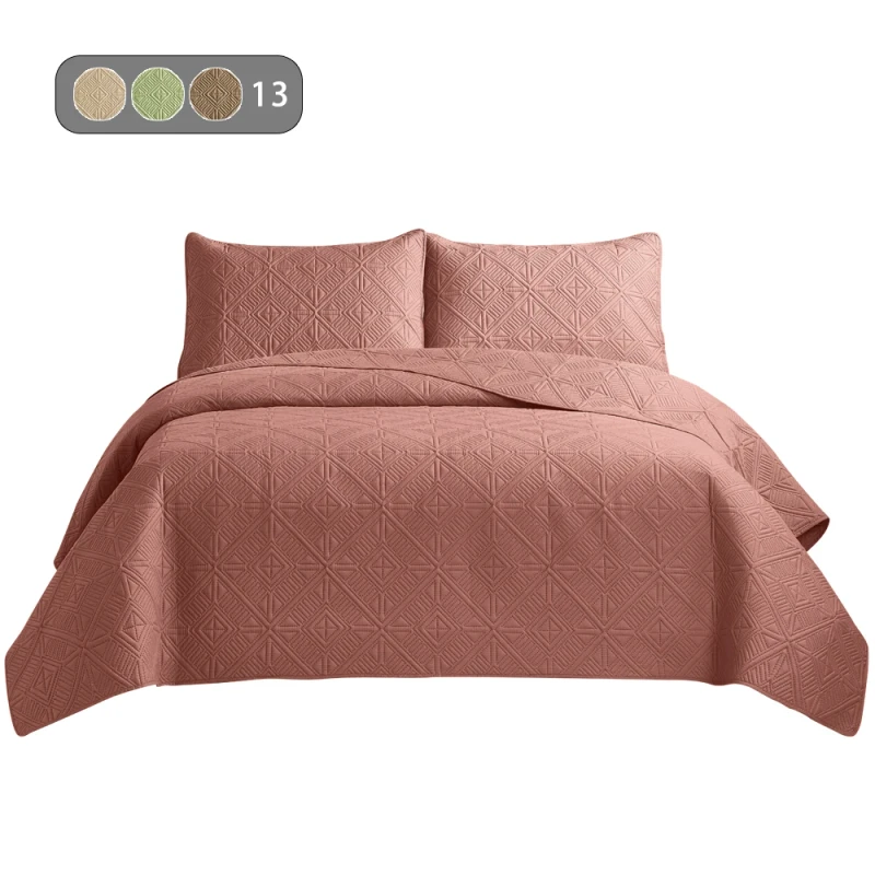 Microfiber-Ultrasonic-Quilted-Bed-Cover-3pcs-Quality-Preferred-Comforter-Sets-Bedding-Luxury-Rhomboid-Lattice