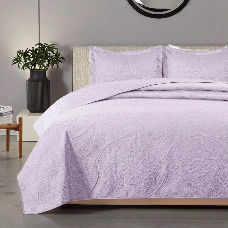 Microfibre-Quilted-Bedspread-Queensize-Spring-Bedspread