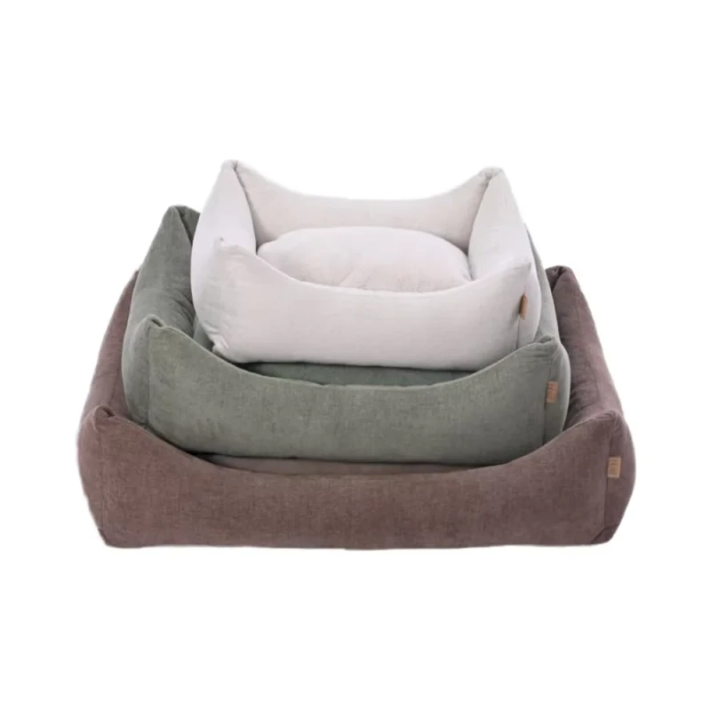 Minimalist-Linen-Plush-Pet-Bed-Detachable-Washable-Dual-Sided-Cushion-Dog-Mattress