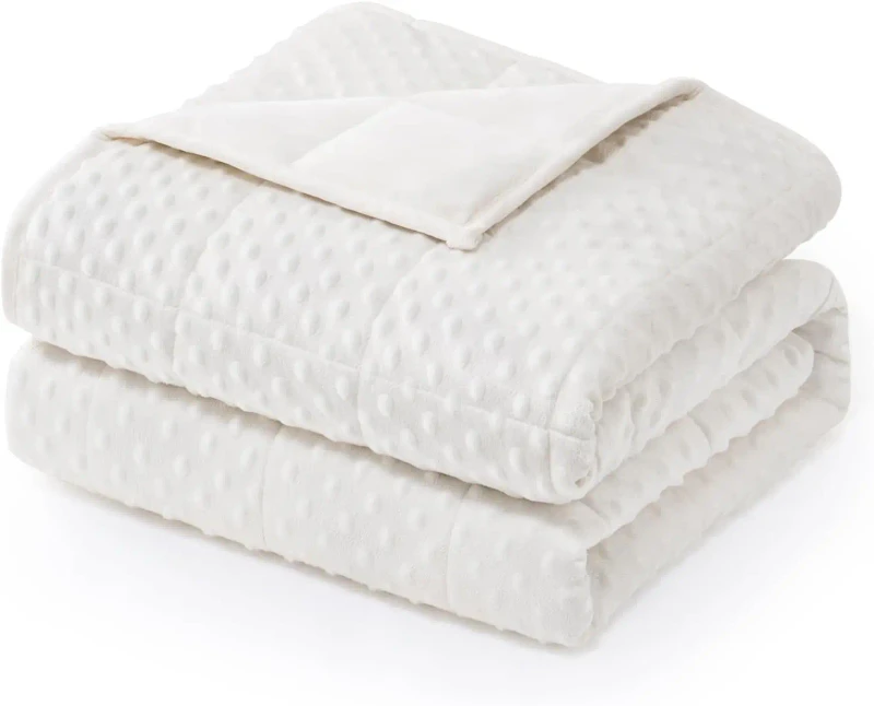 Minky-Dot-Weighted-Blanket-for-Adults-Soft-Heavy-Blanket-for-Stress-Relief-and-Sleep-Promotion-Breathable-Blanket-for-All-Season