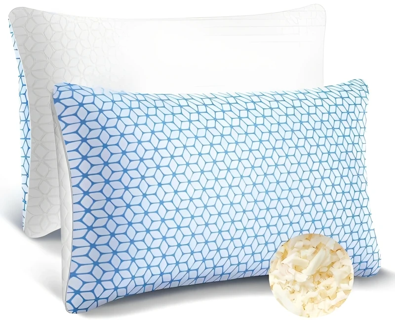 Modern-Adjustable-Shredded-Memory-Foam-Pillow-with-Cooling-Gel-Layer-for-Neck-Side-Back-Stomach-Sleepers-Breathable-Support