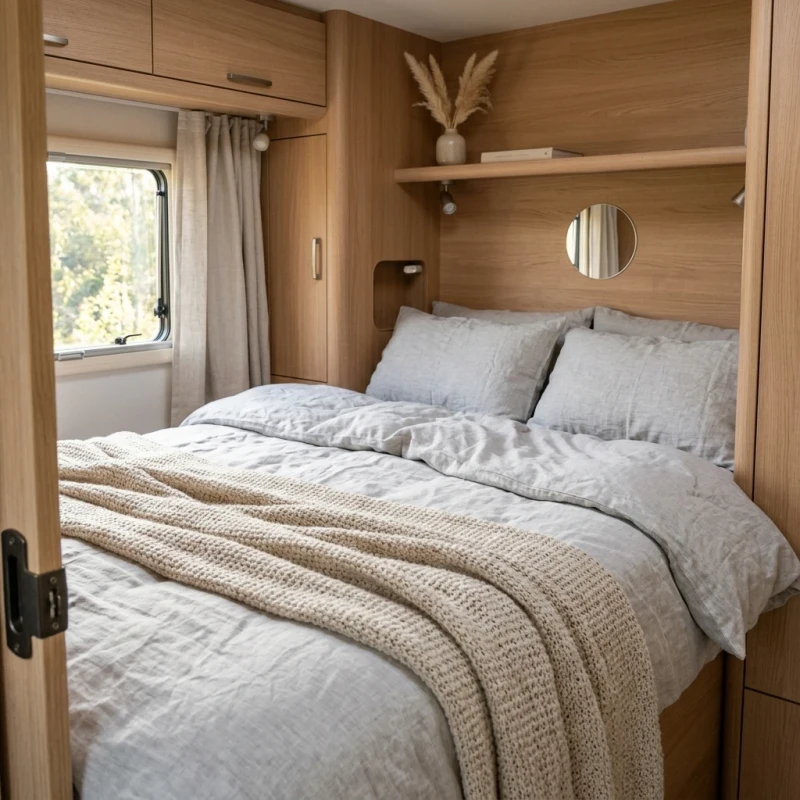 Modern-Cotton-Linen-Polyester-Caravan-Bunk-Bedding-Set-RV-MotorHome-Trailer-Camper-Fitted-Sheets-Pillowcases-Duvet-Cover-Elastic