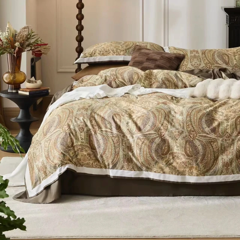Modern-Cotton-Printed-Fabric-Comforter-Set-with-Duvet-Cover-and-Pillowcase-Featuring-Cartoon-Pattern