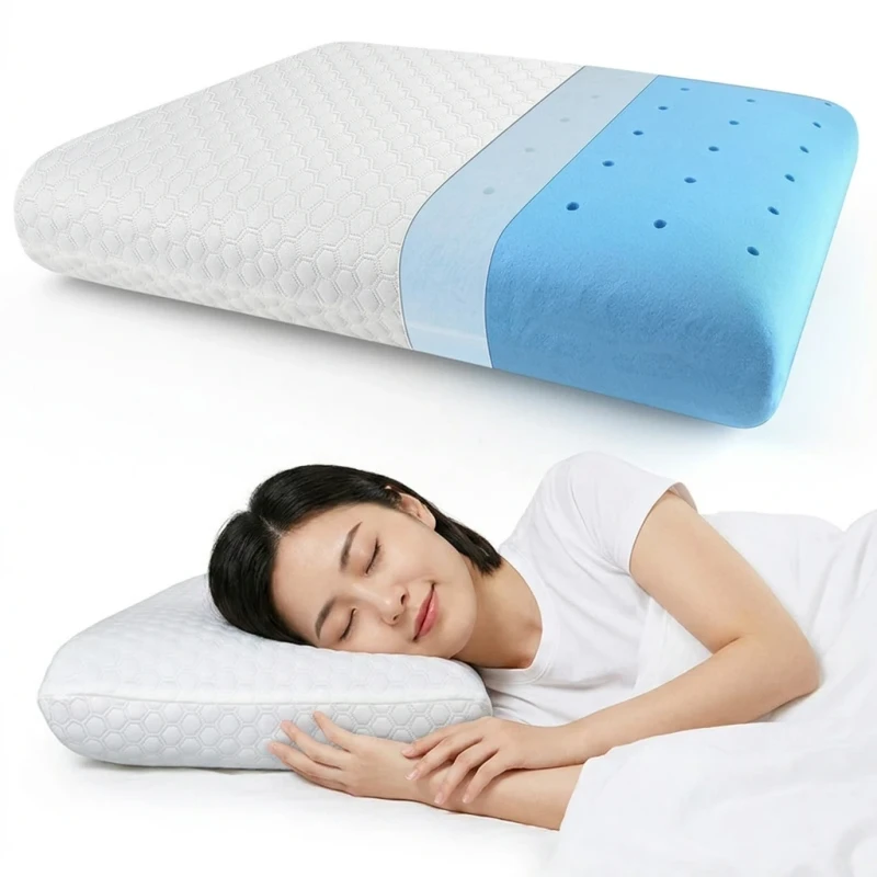 Modern-Customizable-Memory-Foam-Pillow-with-Anti-Bacterial-Protection-for-Side-and-Back-Sleepers