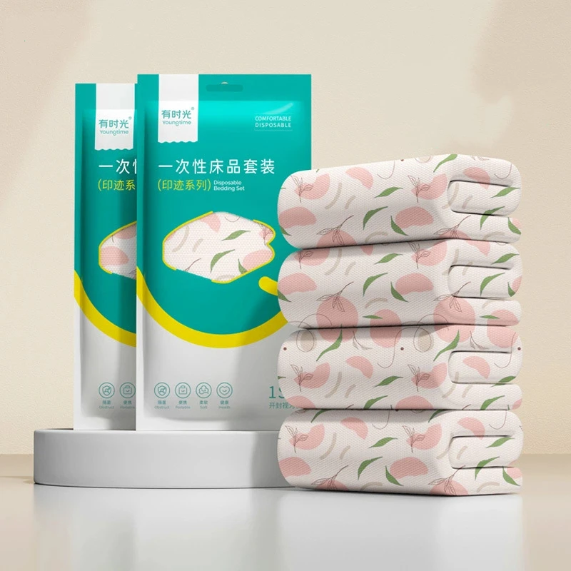 Modern-Disposable-SMS-Non-Woven-Pillowcases-and-Cover-Sheet-Set-4-Piece-Portable-Hotel-Travel-Set