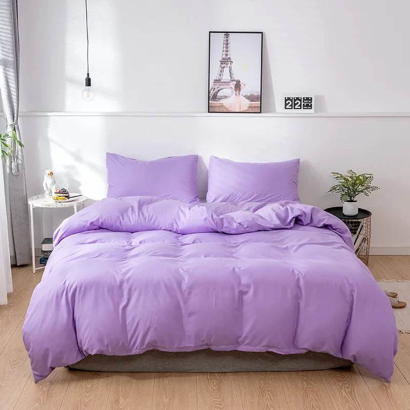 Modern-Economy-Duvet-Cover-Set-100-Microfiber-Washed-Polyester-Solid-Color-Soft-and-Breathable-King-Size-Comforter-Cover-Set