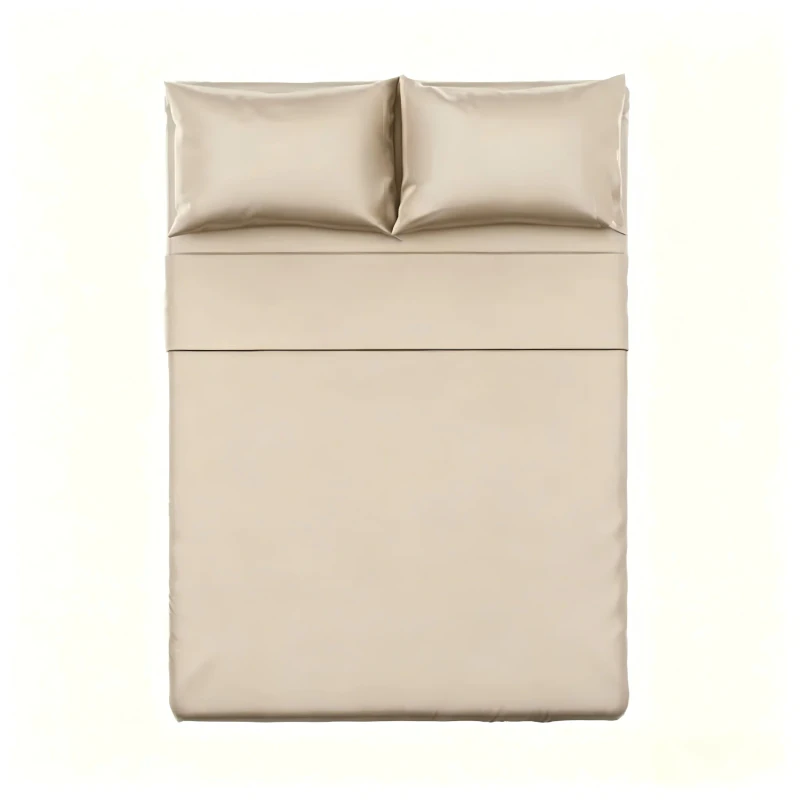 Modern-European-Simple-Style-100-Polyester-Breathable-Durable-Bedspread-Flat-Sheet-Set-Woven-All-Season-4-Pieces