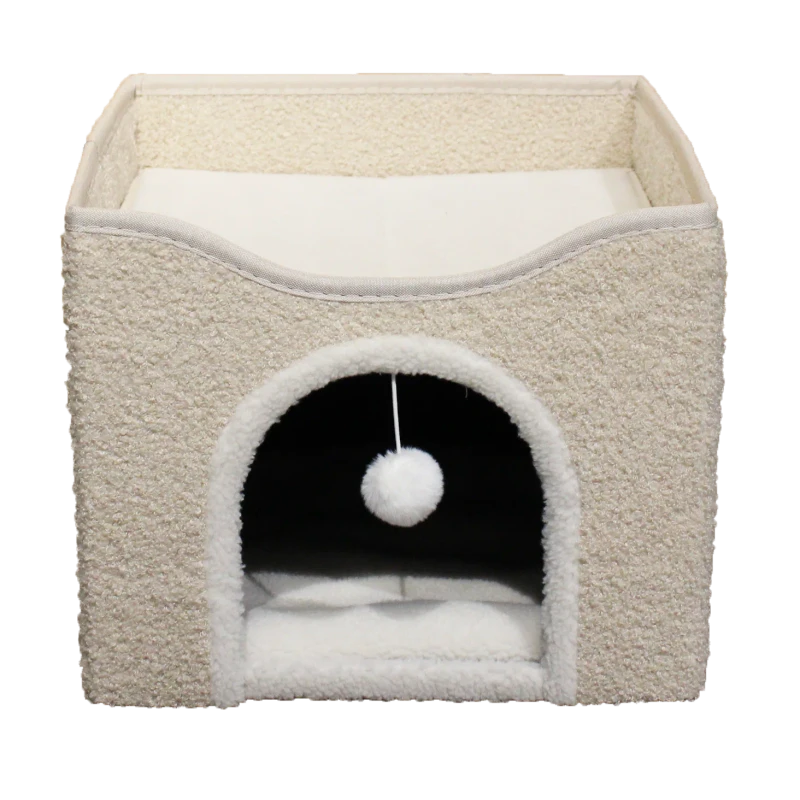 Modern-Fashionable-Solid-Pattern-Cartoon-Cube-Cat-House-Foldable-Linen-Cave-Bed-Scratch-Pad-for-Small-Pets-Kittens-Carton