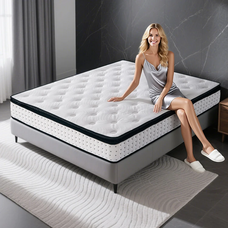 Modern-Featured-Bedroom-king-Size-Mattress-Topper-Memory-Foam-Polyester-Mattress