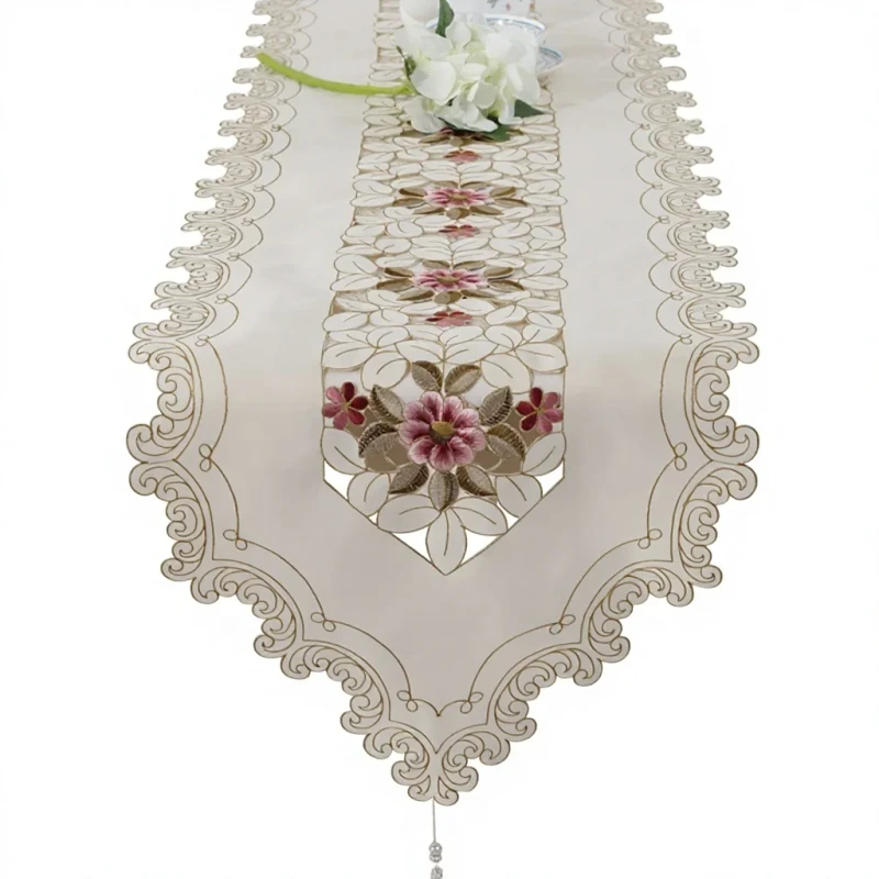 Modern-Floral-Customizable-Table-Runner-European-Bed-Runner-Fabric-Long-Table-Cloth-Placemat-Home-Table-Towel-Model-218-Deep