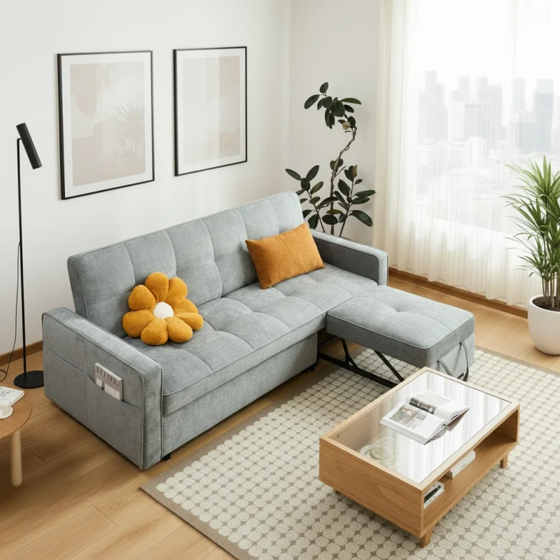 Modern-Furniture-Pull-Out-Storage-Fabric-Living-Room-L-Shaped-Corner-Futon-Sofa-Supplier-Convertible-Cum-Bed-Sofa-Come-Bed