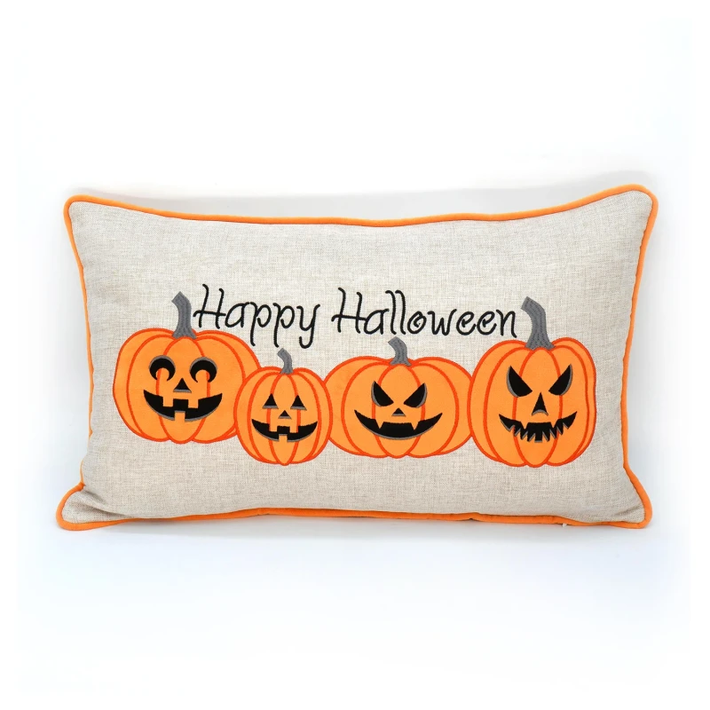 Modern-Halloween-Pumpkin-Embroidered-Washable-Throw-Pillow-Polyester-Decorative-Cushion-for-Home