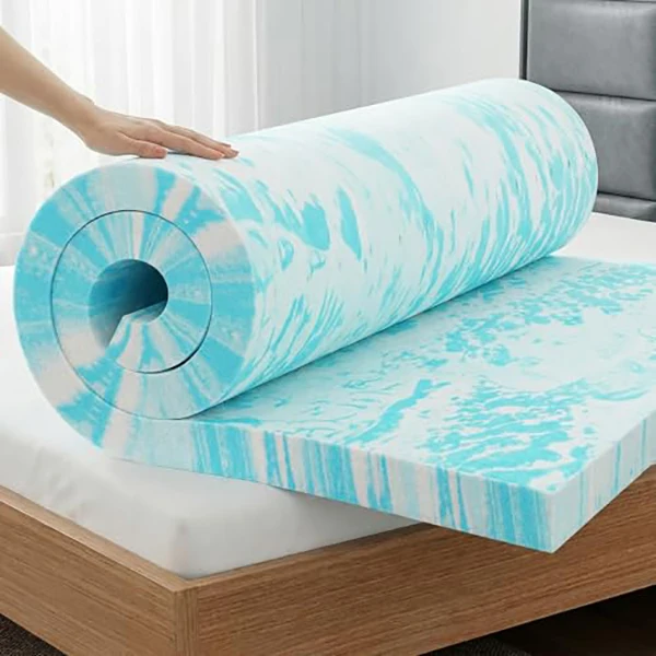 Modern-Home-Hotel-Cooling-Gel-Infused-Soft-Comfy-Breathable-Gel-Memory-Foam-Mattress-Topper