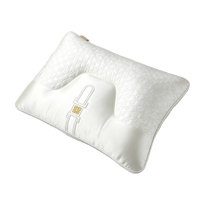 Modern-Latex-Pillow-with-3D-Knit-Cover-Nylon-Spandex-Natural-Latex-Filling-Cooling-Breathable-Machine-Washable-OEM-ODM-Factory
