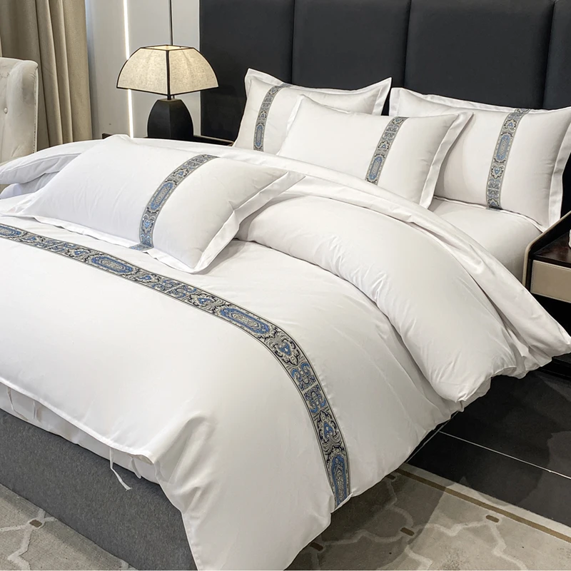 Modern-Luxury-Hotel-Bedding-Embroidered-Duvet-Set-with-Flat-Sheet-Pillowcase-Memory-Feature-Elegant-Style