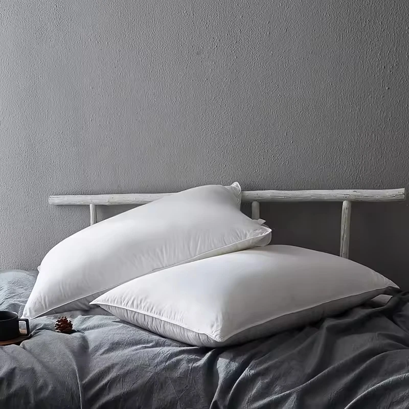 Modern-Neck-Support-Hotel-100-Cotton-45x75-White-Goose-Down-Microfiber-Filled-Customized-Size-Pillow-Insert