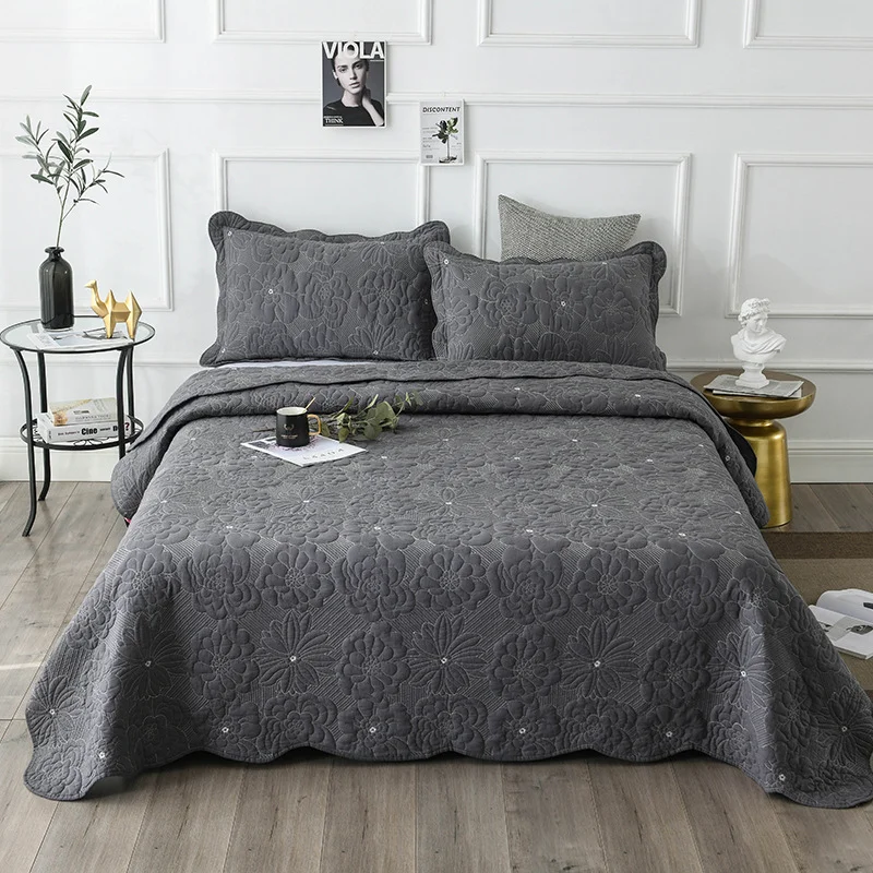 Modern-Simple-100-Cotton-Embroidered-Comforter-Set-with-Customizable-Design-All-Season-Bedding-for-Home-Hotel-Use