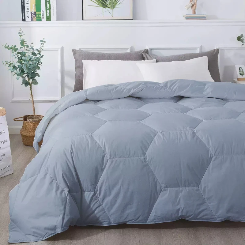 Modern-Simple-Solid-Color-Hexagonal-Quilted-Comforter-Set-Wedding-Hotel-Quilt-Cover-Set-Bedding-Set