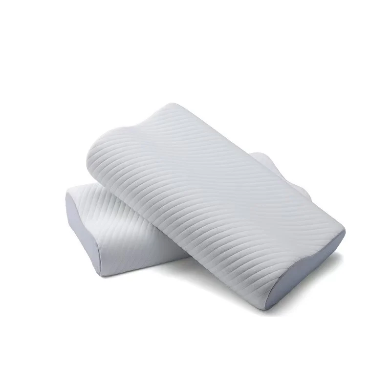 Modern-Single-Neck-Memory-Foam-Bed-Pillows-Wave-Shape-Customizable-Sleep-Assisted-Therapy-Hotels-Home-200TC