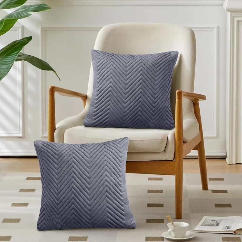 Modern-Solid-Cushion-Covers-Velvet-Square-Throw-Pillow-Case-Invisible-Zipper