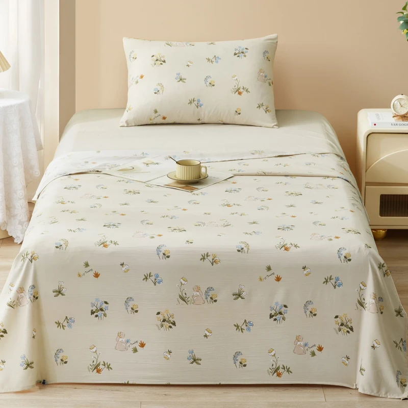 Modern-Style-Printed-Flat-Sheet-Sets-with-Pillow-Covers-Including-Bed-Sheets-with-Unique-Printing-Style