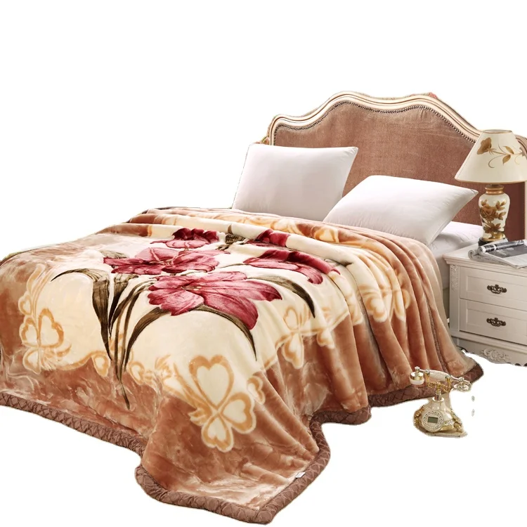 Modern-Vintage-Pattern-Velvet-Winter-Blanket-Thick-Double-Layer-Raschel-Warm-Floral-Bed-Blankets-for-Home-Hospital