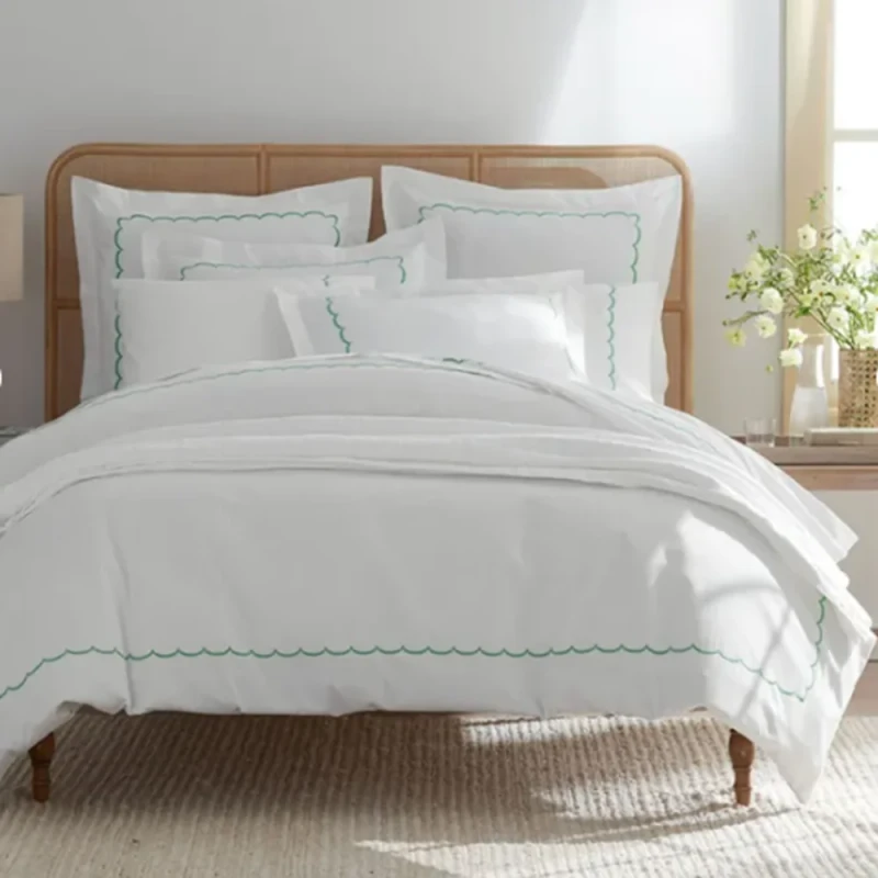 Modern-Washed-Cotton-4-Piece-Bed-Sheet-Set-All-Around-Elastic-Scallop-Embroidered-All-Season-Bedding