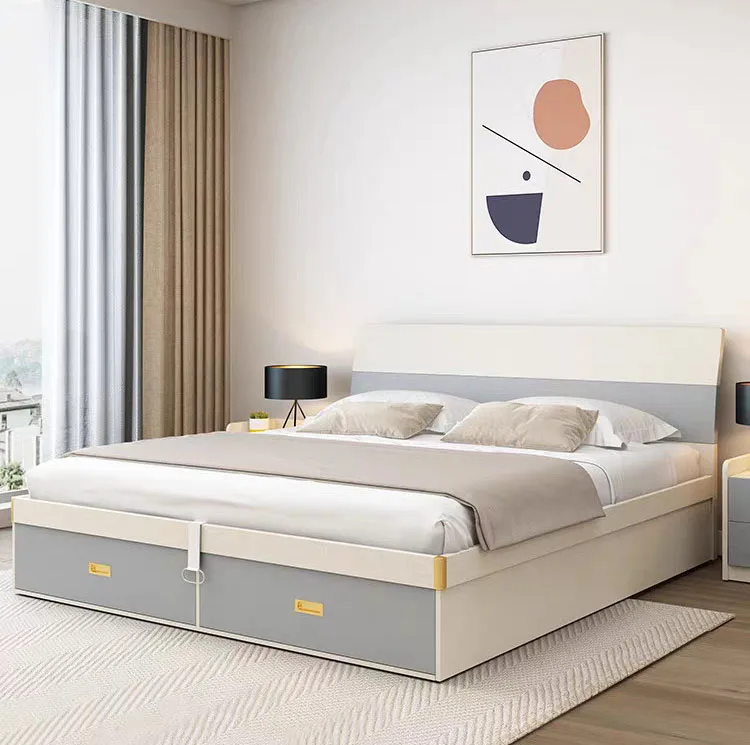 Modern-Wooden-Home-Hotel-Bedroom-Furniture-Storage-Kids-Bed-Double-King-Bed-Wall-Sofa-Bed