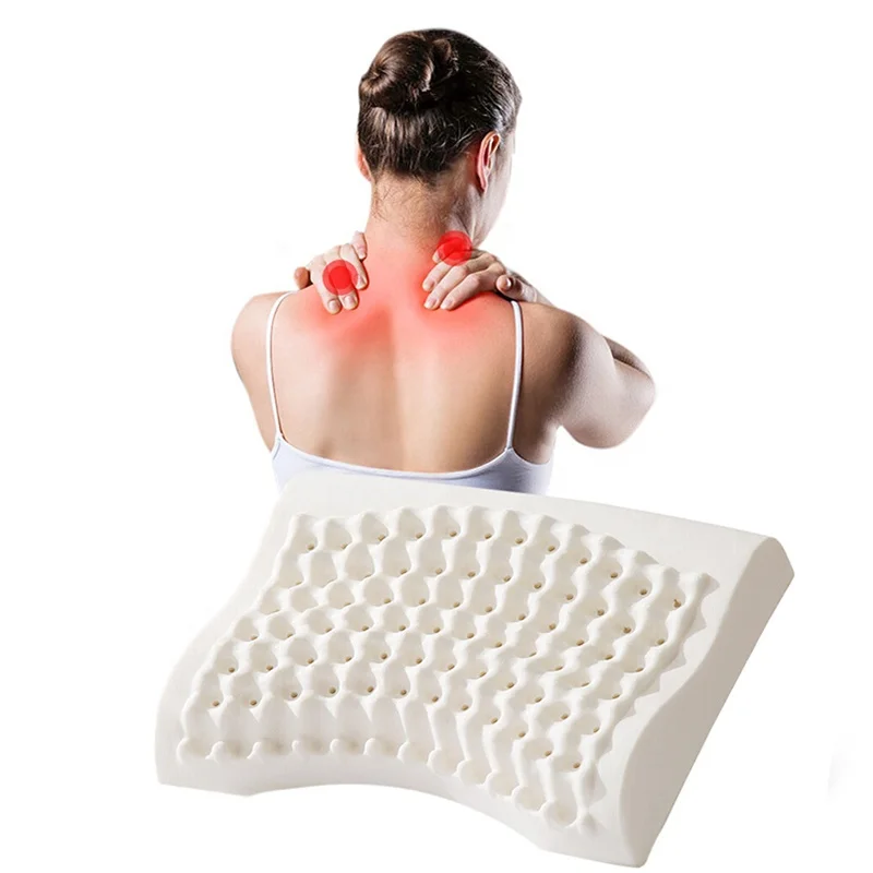 Molded-Natural-Latex-Foam-Neck-Pillows