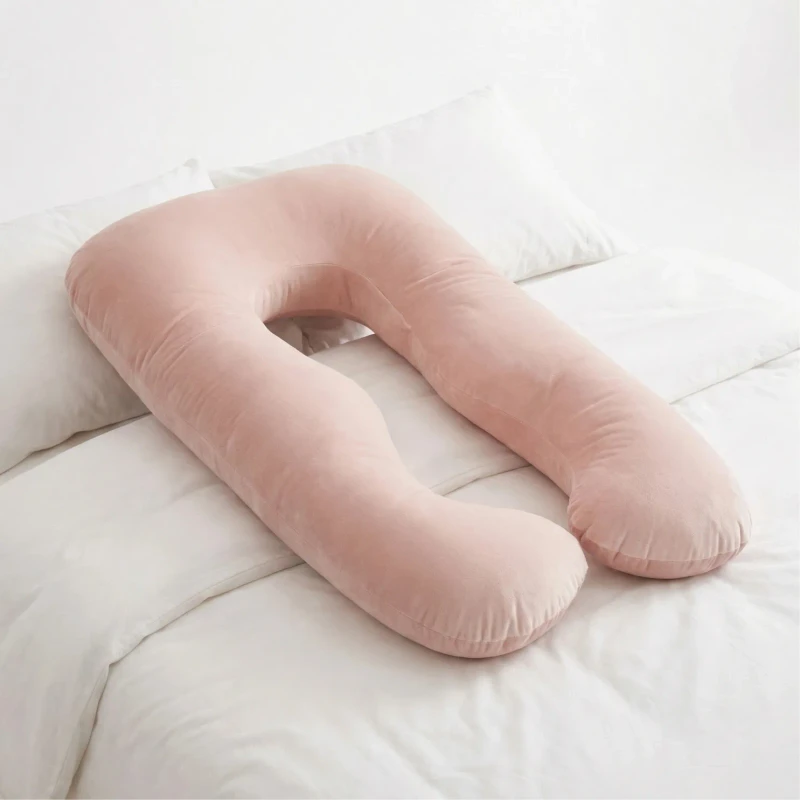 Moonlight-Soft-U-Shaped-Full-Body-Maternity-Nursing-Pillow-for-Pregnancy-Sleep-OEKO-TEX-Certified-All-Season-Use